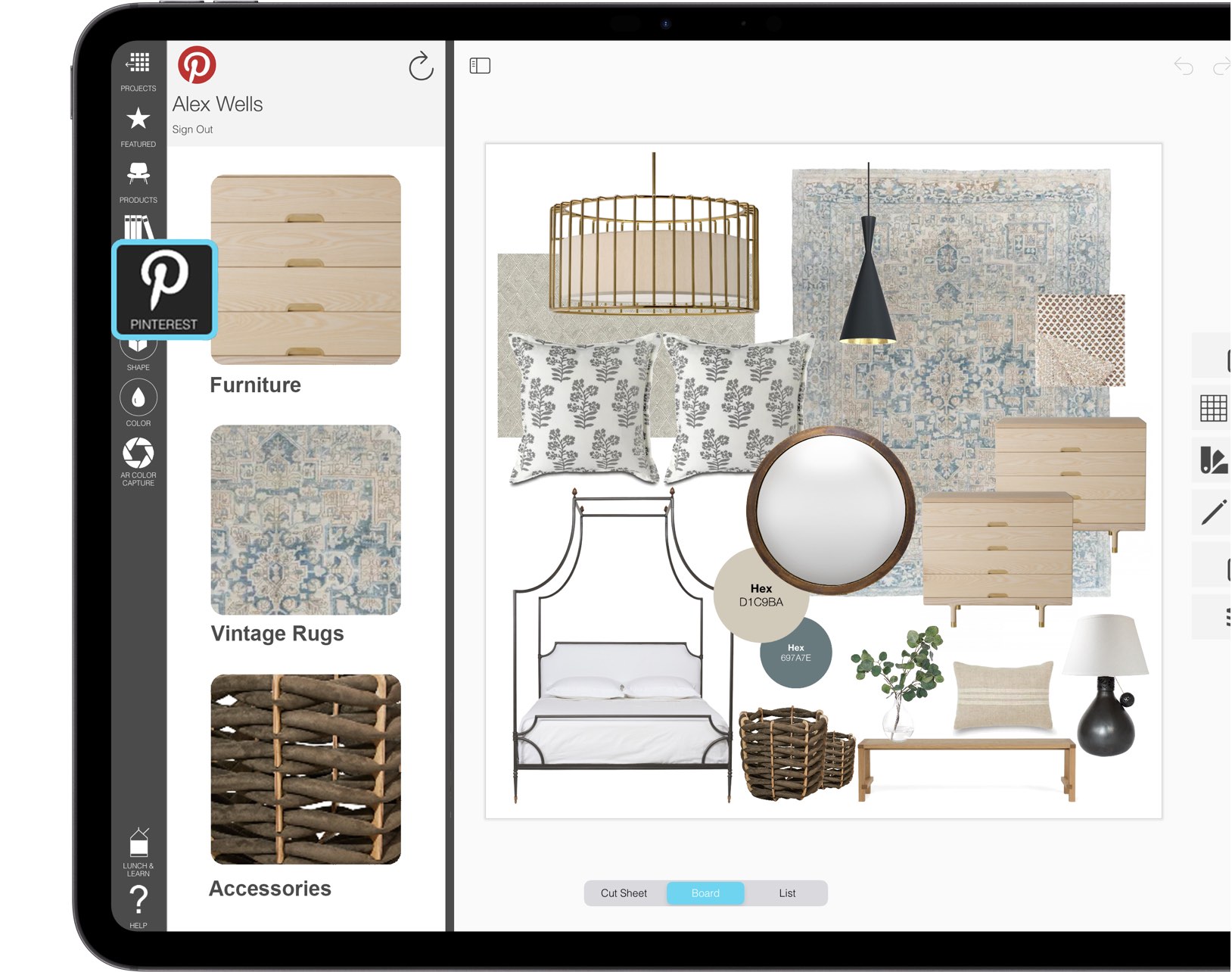 Morpholio Board: Connect to Pinterest